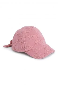 Next EMBROIDERED BOW BACK - Cap - Ecru Cream Pink | Kinder