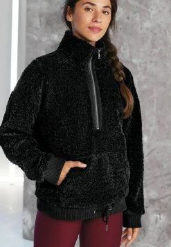 Next Damen BORG - Fleecepullover - Black