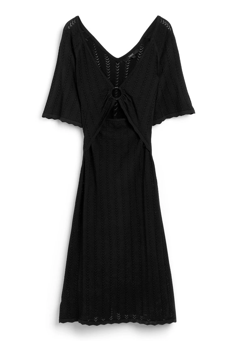 Next Damen CUT-OUT D-RING - Strickkleid - Black 2 Next Damen CUT-OUT D-RING - Strickkleid - Black – Bild 2