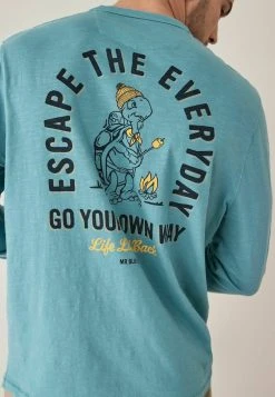 Next Herren GRAPHIC - T-Shirt Print - Blue Organic Cotton -Next Verkäufe 2022 510fde368be74dcf814e8a592ec5c299