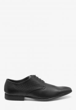 Next Herren TAN TEXTURED DERBY SHOE - Business-Schnürer - Black -Next Verkäufe 2022 521548dbe0c14388a1817620436589ed