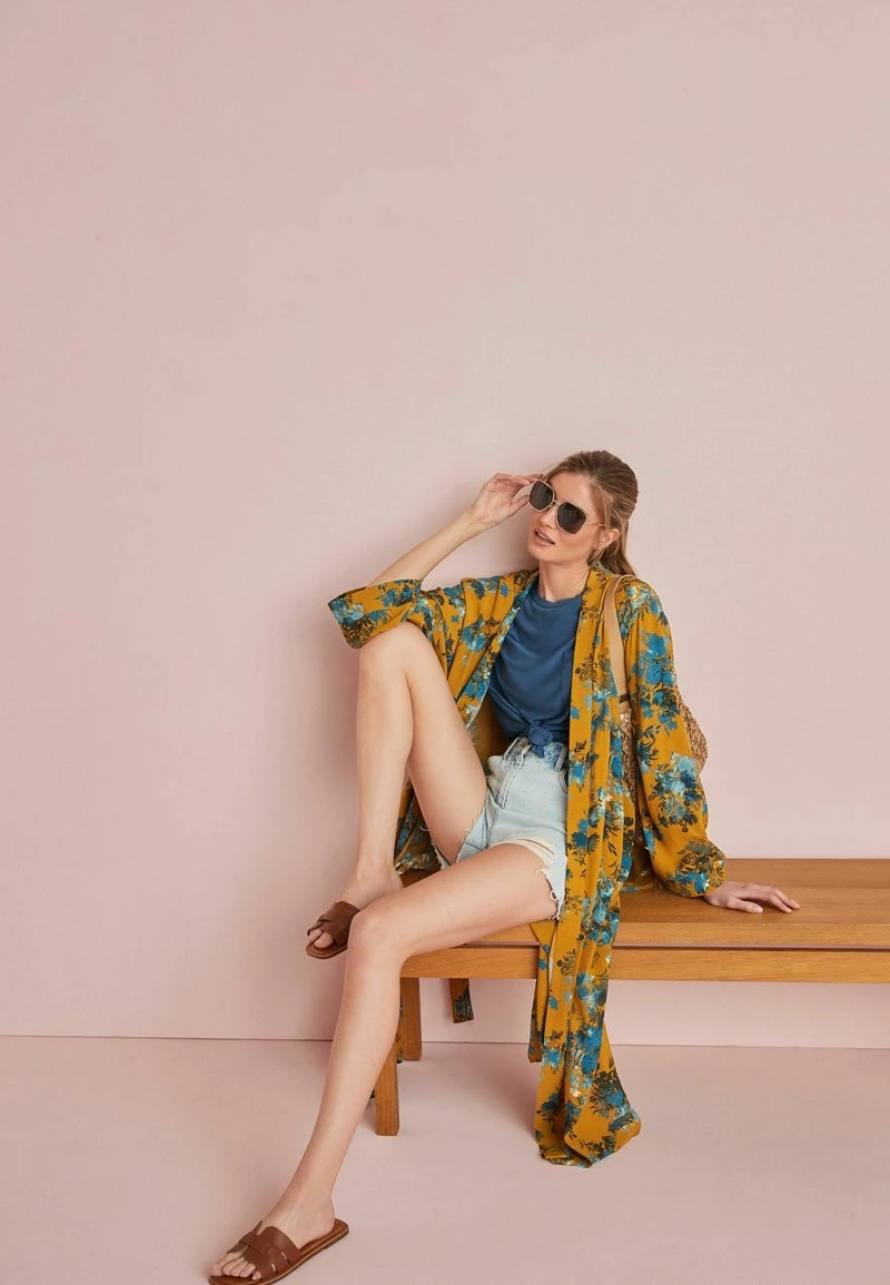 Next Damen KIMONO - Bademantel - Tan/brown 4 Next Damen KIMONO - Bademantel - Tan/brown – Bild 4