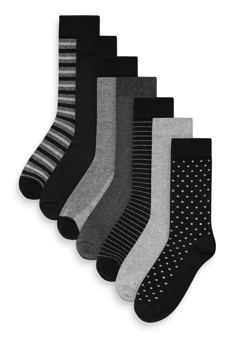 Next Herren 7 PACK - Socken - Black 1 Next Herren 7 PACK - Socken - Black
