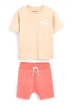 Next Kinder TONAL OVERSIZED SET - Shorts - Peach Pink -Next Verkäufe 2022 537eeb3f157141b18b22c894f8251101