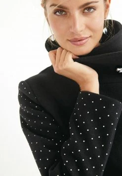 Next Damen STUDDED SLEEVE FUNNEL - Trenchcoat - Black -Next Verkäufe 2022 5386023b00c246e2a8289eb7baba0661