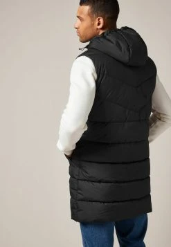 Next Herren SHOWER RESISTANT LONGLINE PUFFER - Weste - Black -Next Verkäufe 2022 542252b4038e46f98d1a5969df03637e