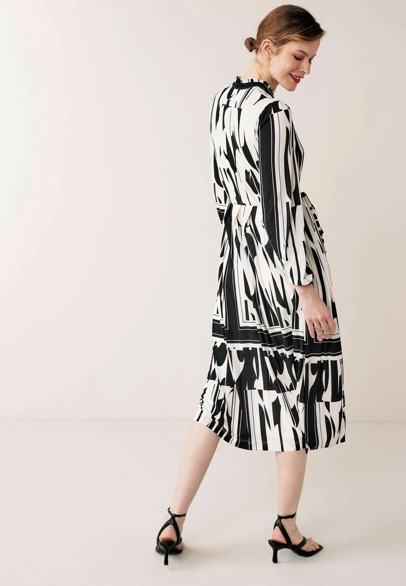 Next Damen LONG SLEEVE - Freizeitkleid - Black White 2 Next Damen LONG SLEEVE - Freizeitkleid - Black White – Bild 2