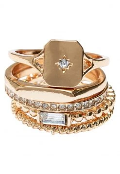Next Damen 5 PACK - Ring - Gold
