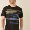 Next Herren GRAPHIC - T-Shirt Print - Black Lines
