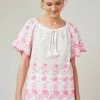 Next Damen KAFTAN - Bluse - White Pink