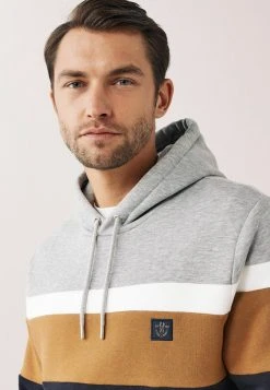 Next Herren COLOURBLOCK - Kapuzenpullover - Navy Grey Tan -Next Verkäufe 2022 55115e2941e04630bbe302d6f054b31b