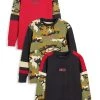 Next Kinder 3 PACK - Langarmshirt - Red Green