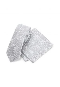 Next Herren Krawatte - Silver Floral