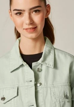 Next Damen OVERSIZED - Jeansjacke - Sage Green -Next Verkäufe 2022 557113dac13a4f37b50bbedab597193d