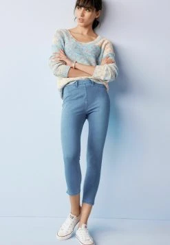 Next Damen CROPPED - Jeggings - Blue
