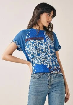 Next SHORT SLEEVE - T-Shirt Print - Blue | Damen
