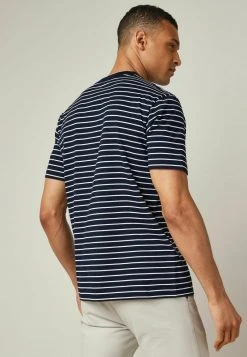 Next Herren T-Shirt Print - Navy Blue White Simple -Next Verkäufe 2022 56698e097afa4f5da408ea6816dae641