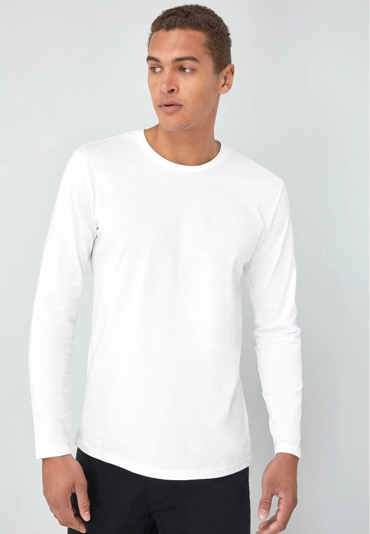 Next Herren Langarmshirt - White 1 Next Herren Langarmshirt - White