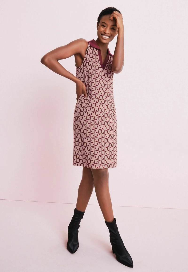 Next Damen SLEEVELESS COLLAR - Jerseykleid - Pink 1 Next Damen SLEEVELESS COLLAR - Jerseykleid - Pink