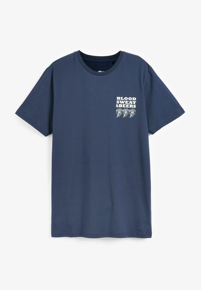 Next Herren 3 PACK - T-Shirt Print - Blue 7 Next Herren 3 PACK - T-Shirt Print - Blue – Bild 7