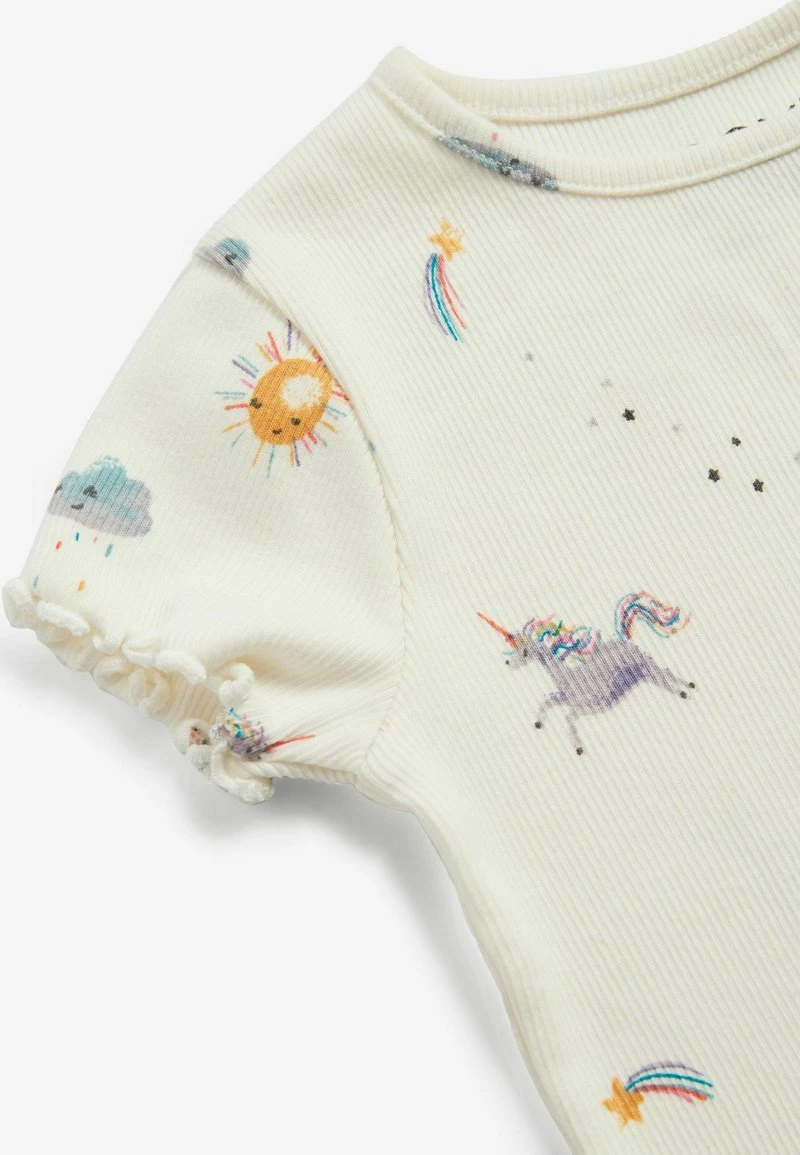 Next Damen SHORT SLEEVE RICH - T-Shirt Basic - Ecru White Unicorn 3 Next Damen SHORT SLEEVE RICH - T-Shirt Basic - Ecru White Unicorn – Bild 3