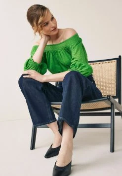 Next Damen TEXTURED - Bluse - Green -Next Verkäufe 2022 5732ce9164f541d3946adea389c936df