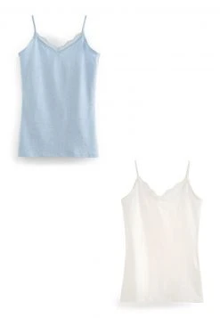 Next Damen 2 PACK TRIM - Top - Blue -Next Verkäufe 2022 576d379c4124413487acda533be7f6e8