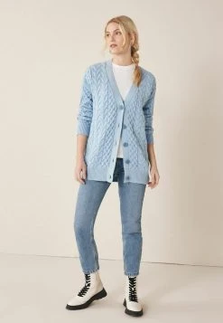 Next Damen CABLE BUTTON - Strickjacke - Blue