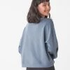 Next Damen MODAL CROP - Sweatshirt - Blue