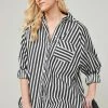 Next STRIPE OVERSIZE - Hemdbluse - Monochrome | Damen