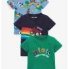 Next Kinder 3 PACK - T-Shirt Print - Mottled Light Blue