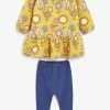 Next QUILTED FLORAL - Leggings - Hosen - Yellow/purple | Kinder