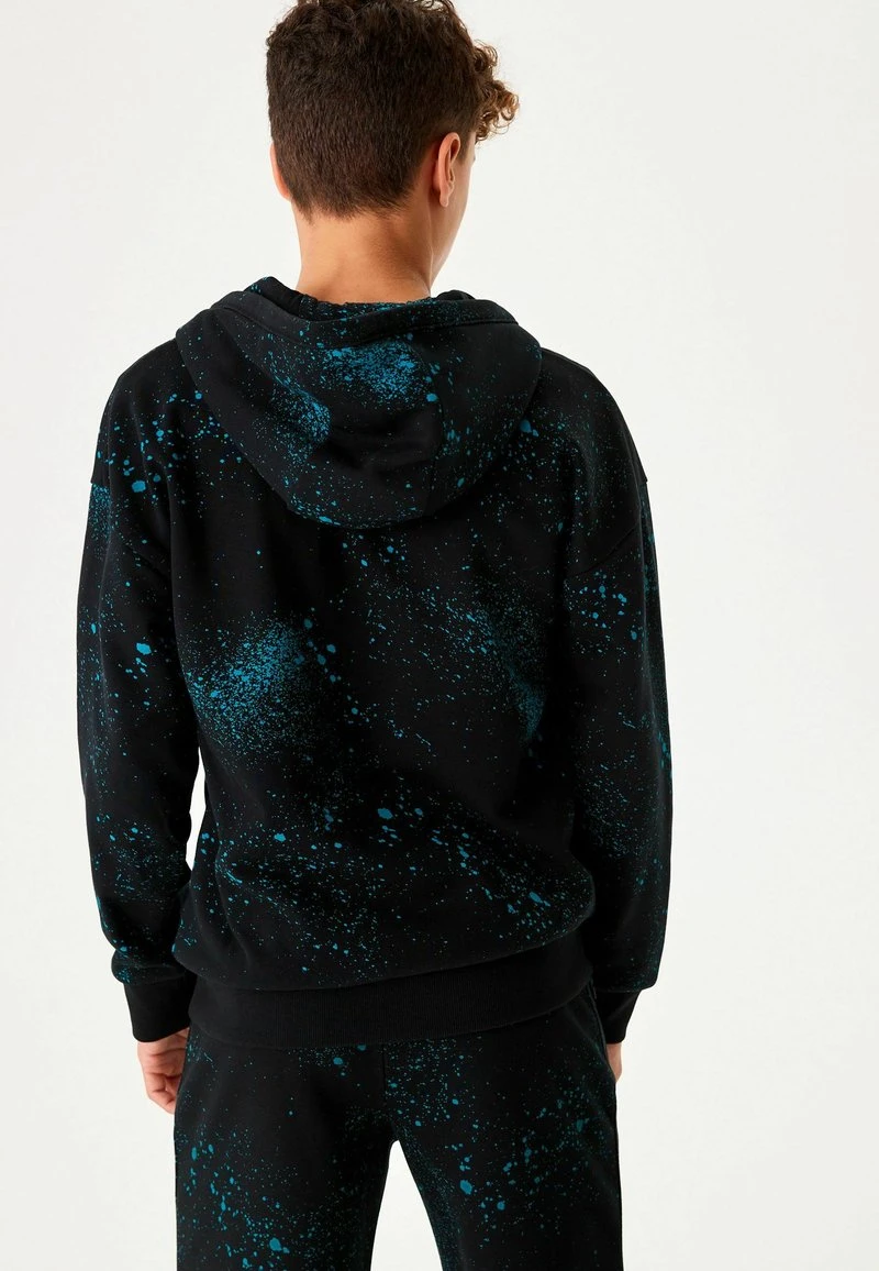 Next Kinder PAINT SPLAT - Sweatjacke - Blue/black 3 Next Kinder PAINT SPLAT - Sweatjacke - Blue/black – Bild 3