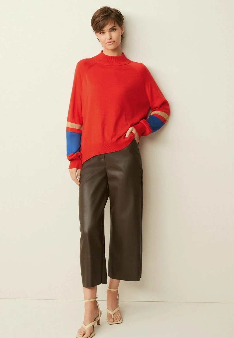 Next Damen HIGH NECK - Strickpullover - Red 2 Next Damen HIGH NECK - Strickpullover - Red – Bild 2