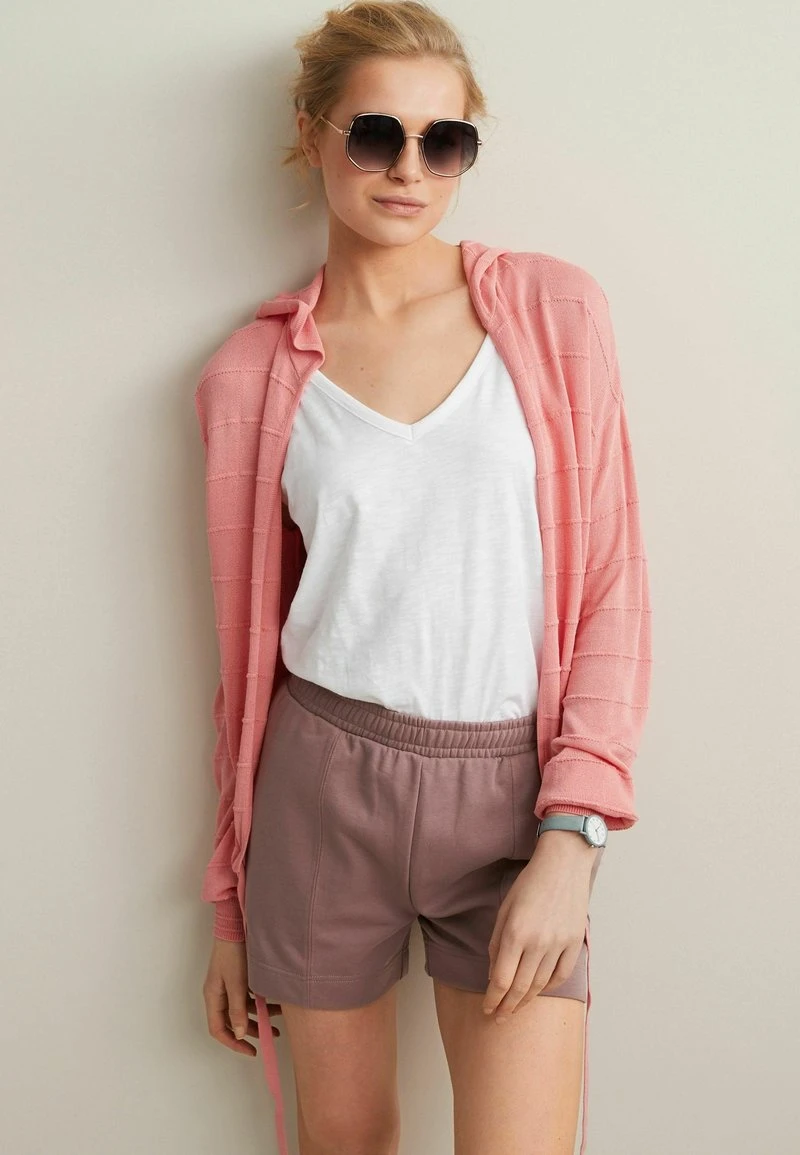 Next Damen TIE HEM - Strickjacke - Pink 1 Next Damen TIE HEM - Strickjacke - Pink