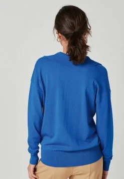 Next Damen V-NECK LONG SLEEVE - Strickpullover - Blue -Next Verkäufe 2022 5a4fceb3e8e64bd0a214b6f4766d2ef4