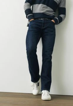 Next Herren BELTED - Jeans Straight Leg - Dark Blue -Next Verkäufe 2022 5ade30847c0c4d36862f633027975750