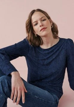 Next Damen CUFF - Bluse - Navy Blue Print -Next Verkäufe 2022 5ae0cdb6205f4b0c9faa53e1e2d223b3