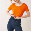 Next Damen SLOUCH - T-Shirt Basic - Orange