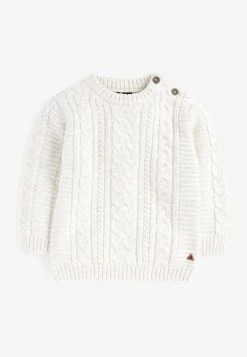 Next Kinder CABLE CREW - Strickpullover - Off-white
