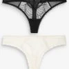Next Damen 2 PACK - String - Beige, Black