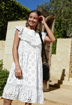 Next BRODERIE MIDI - Strandaccessoire - White | Damen