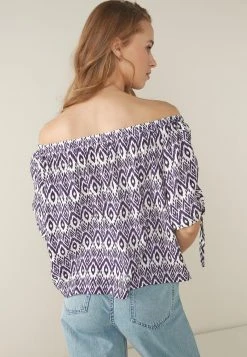 Next Damen SCHULTERFREIES IM BATIKLOOK - Bluse - Purple -Next Verkäufe 2022 5bf0ed10951f4061973a2cd71882d260