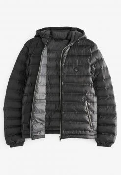 Next Herren SHOWER RESISTANT HEATSEAL HOODED PUFFER - Winterjacke - Black -Next Verkäufe 2022 5c3fff62bb3a4bcfaf8b7a739f2bb7ac