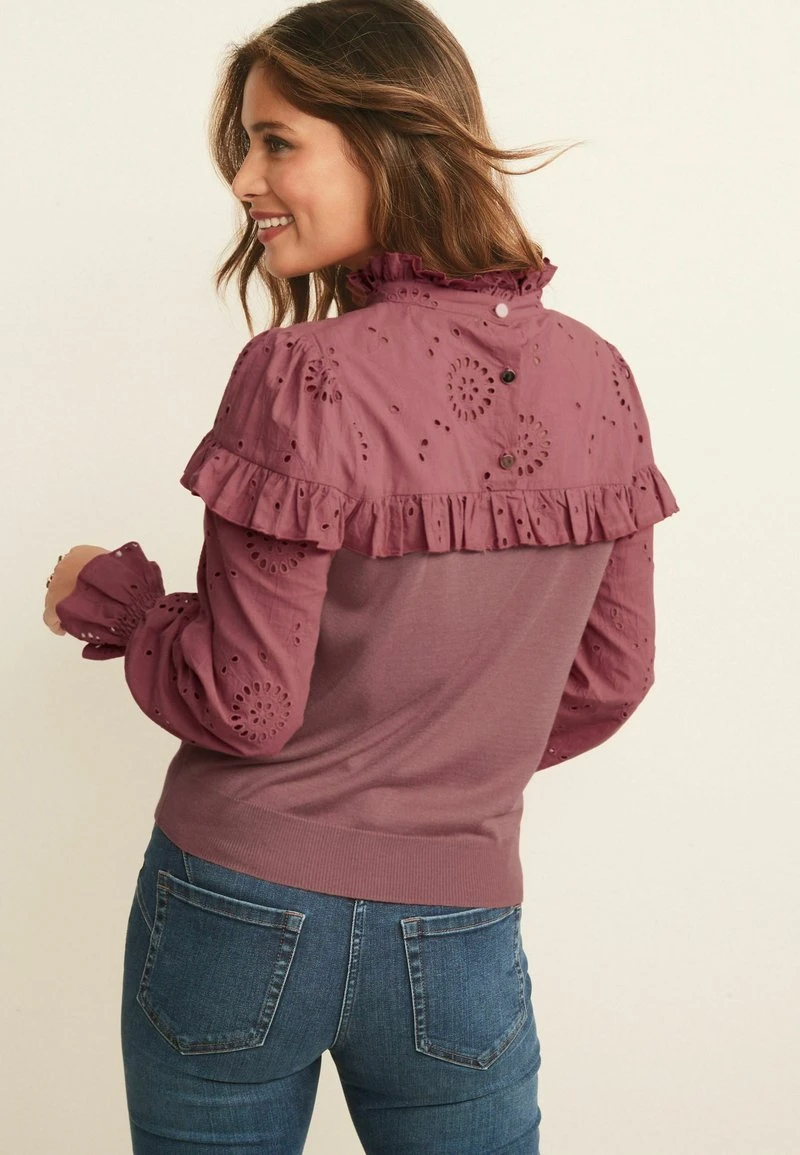 Next Damen BRODERIE MIX - Strickpullover - Pink 2 Next Damen BRODERIE MIX - Strickpullover - Pink – Bild 2