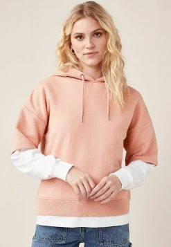 Next Damen LAYERED - Kapuzenpullover - Pink