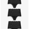 Next Damen 3PACK - Panties - Black
