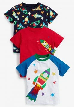 Next Kinder 3 PACK - T-Shirt Print - Red / Blue