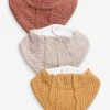 Next Unisex 3 PACK DRIBBLE - Lätzchen - Brown