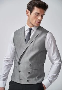Next Herren Weste - Light Grey